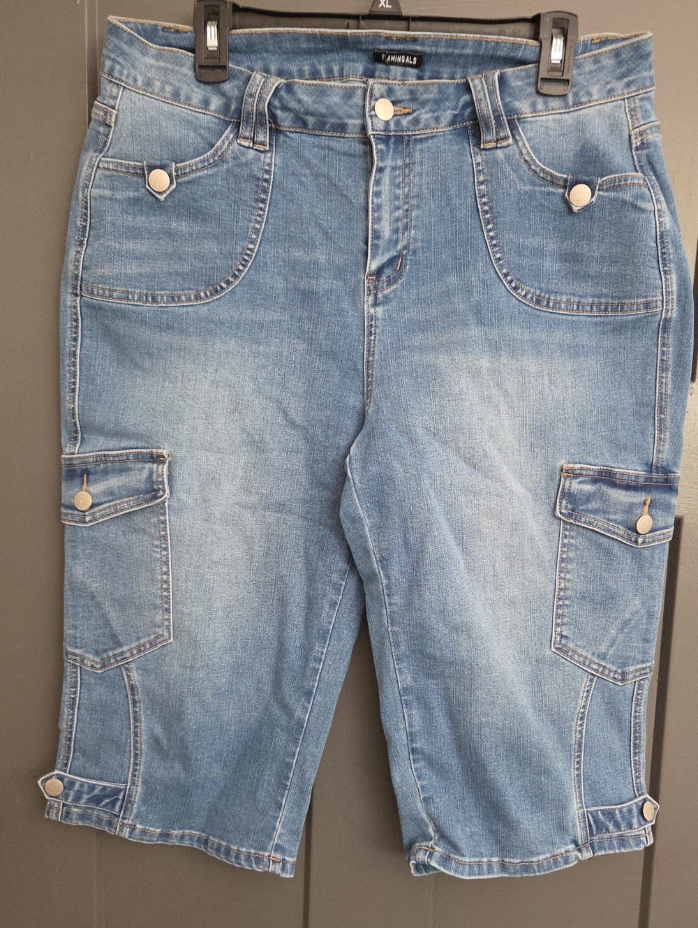 Flamingals Capri Jean Shorts